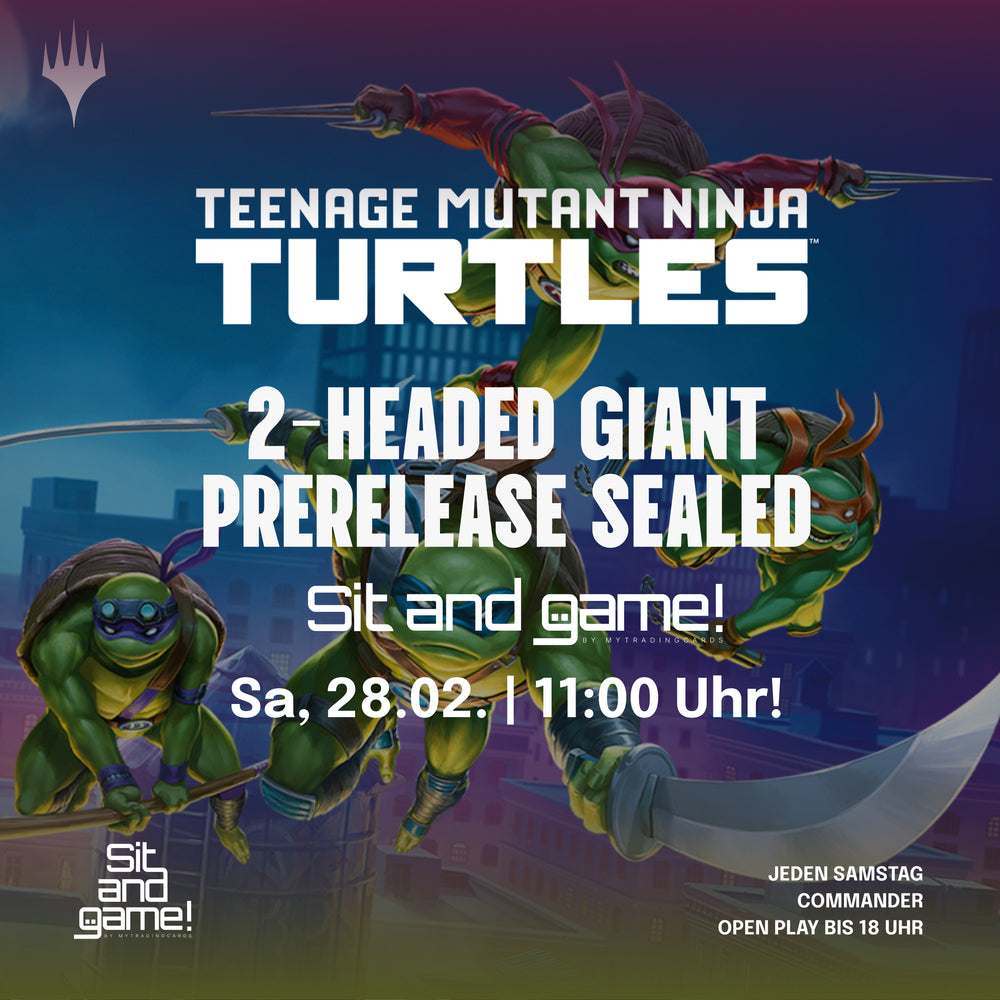 Prerelease 2-Headed Giant Sealed Teenage Mutant Ninja Turtles 28.02.26