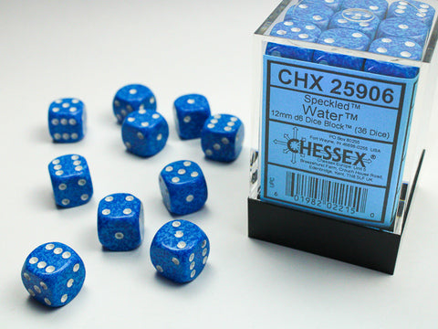 Chessex Speckled 12mm Water Dice Block