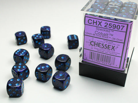 Chessex Speckled 12mm Cobalt Dice Block