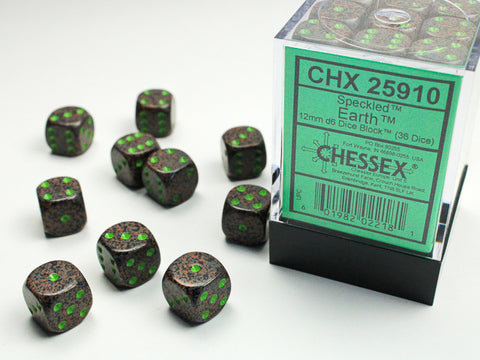 Chessex Speckled 12mm Earth Dice Block