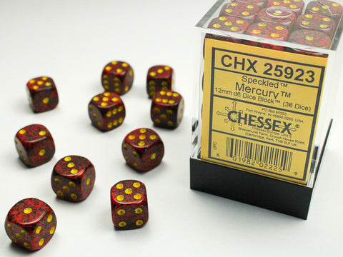 Chessex Speckled 12mm Mercury Dice Block