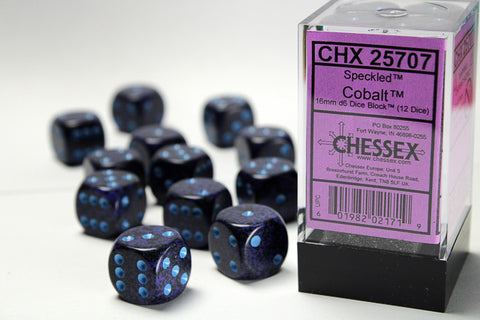 Chessex Specled 16mm Cobalt Dice Block