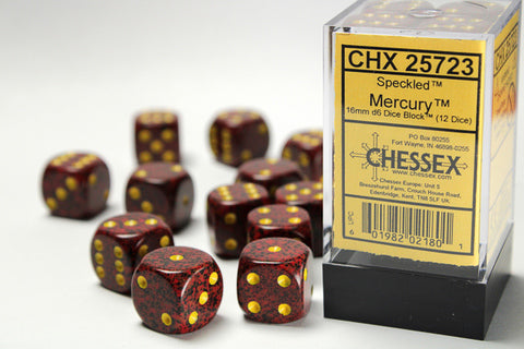 Chessex Specled 16mm Mercury Dice Block