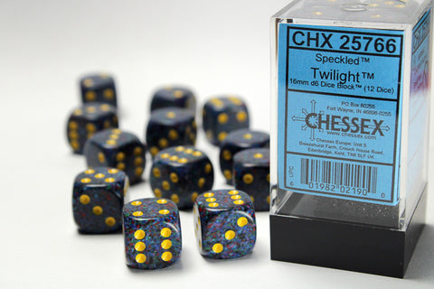 Chessex Specled 16mm Twilight Dice Block