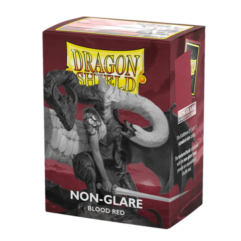 Dragon Shield Standard 100 Non-Glare Blood Red