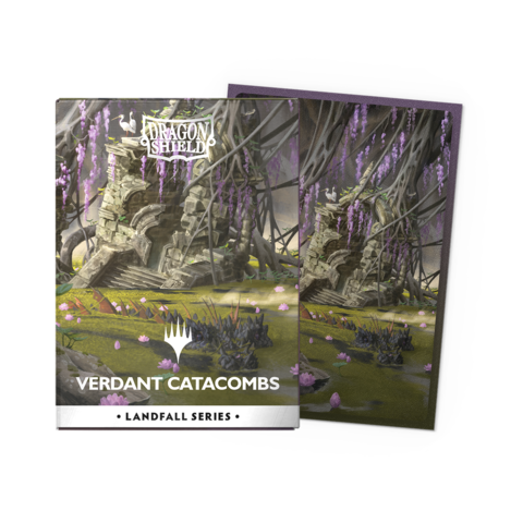 Matte Dual Art Sleeves MTG Landfall Series - Verdant Catacomb