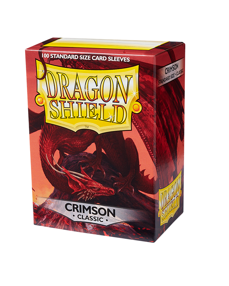 Dragon Shield Standard 100 Classic Crimson Sleeves