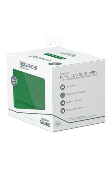 Ultimate Guard Sidewinder 80+ Xenoskin Monocolor Green