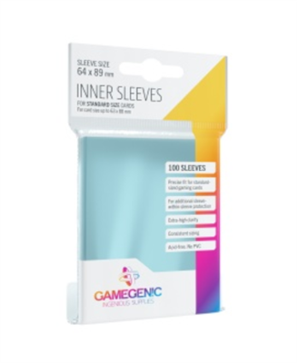 Gamegenic - Inner Sleeves - Clear (100 Sleeves)