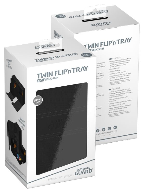 Ultimate Guard Twin Flip`n`Tray 200+ Xenoskin schwarz