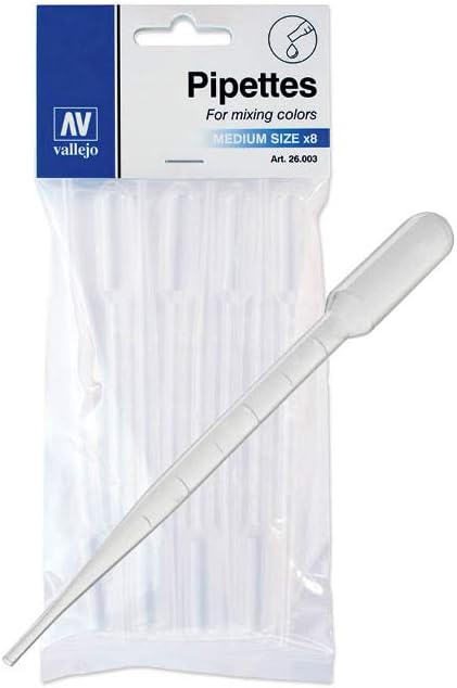 AV Pipettes For mixing colors Medium Size x8