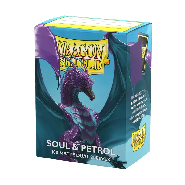 Dragon Shield Standard 100 Matte Dual Sleeves Soul & Petrol