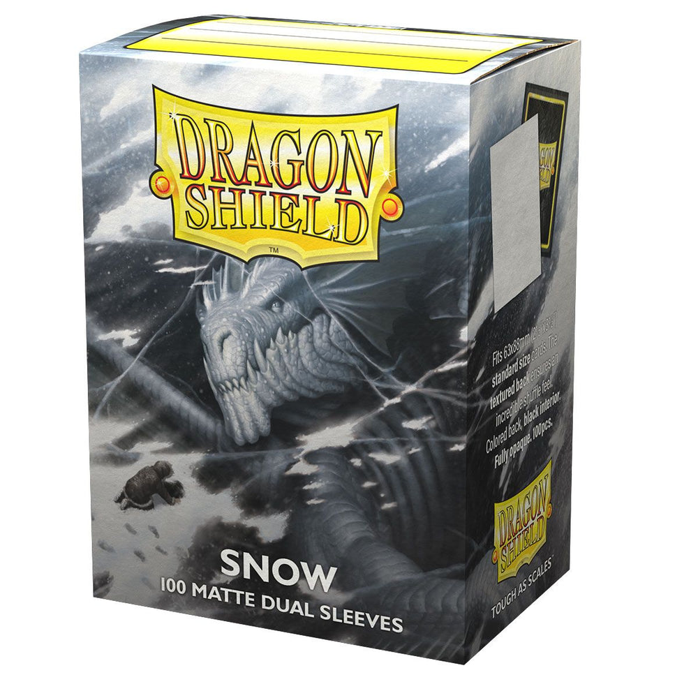 Dragon Shield Standard 100 Matte Dual Sleeves Snow