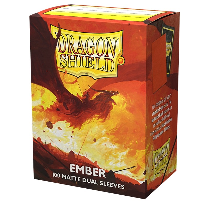 Dragon Shield Standard 100 Matte Dual Sleeves Ember