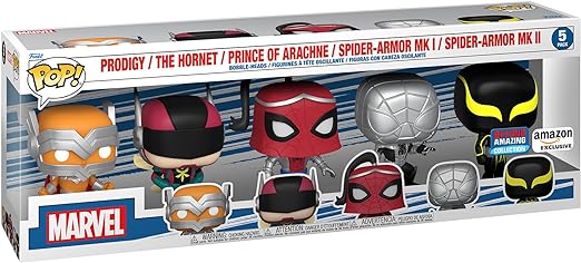 Marvel POP! Beyond Amazing Prodigy/The Hornet/Prince of Arachne/Spieder-Armor MK l/Spider Armor MK ll