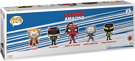 Marvel POP! Beyond Amazing Prodigy/The Hornet/Prince of Arachne/Spieder-Armor MK l/Spider Armor MK ll