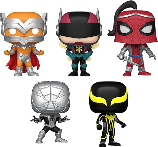 Marvel POP! Beyond Amazing Prodigy/The Hornet/Prince of Arachne/Spieder-Armor MK l/Spider Armor MK ll