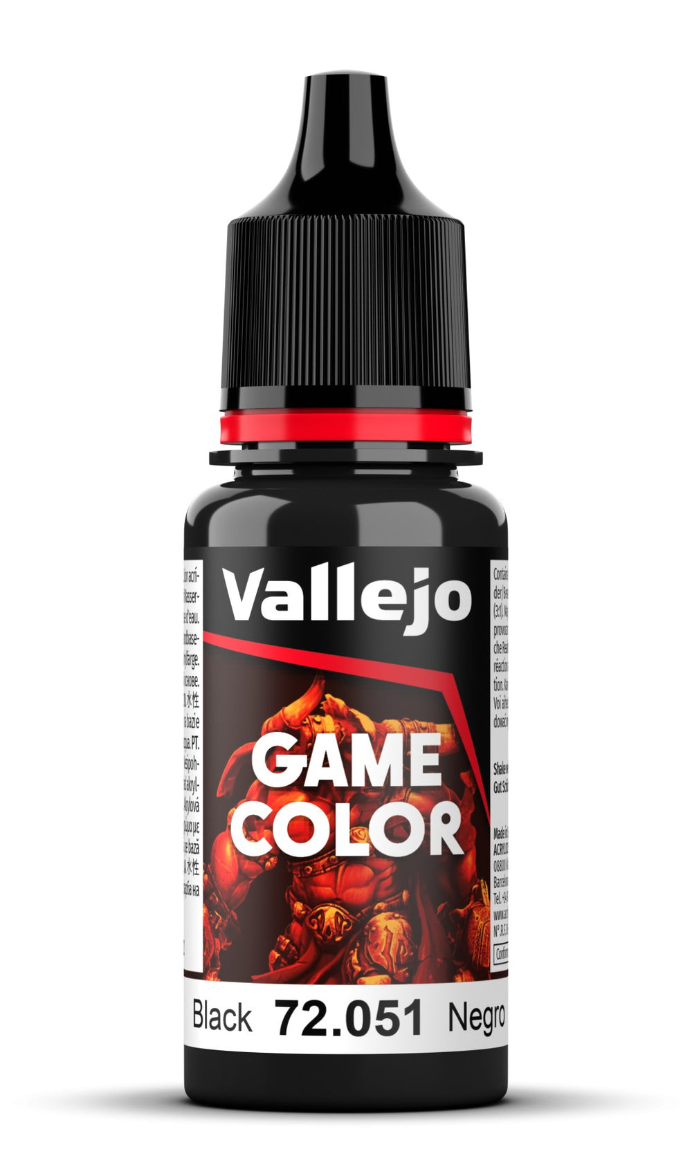 Vallejo - Black 18 ml - Game Color