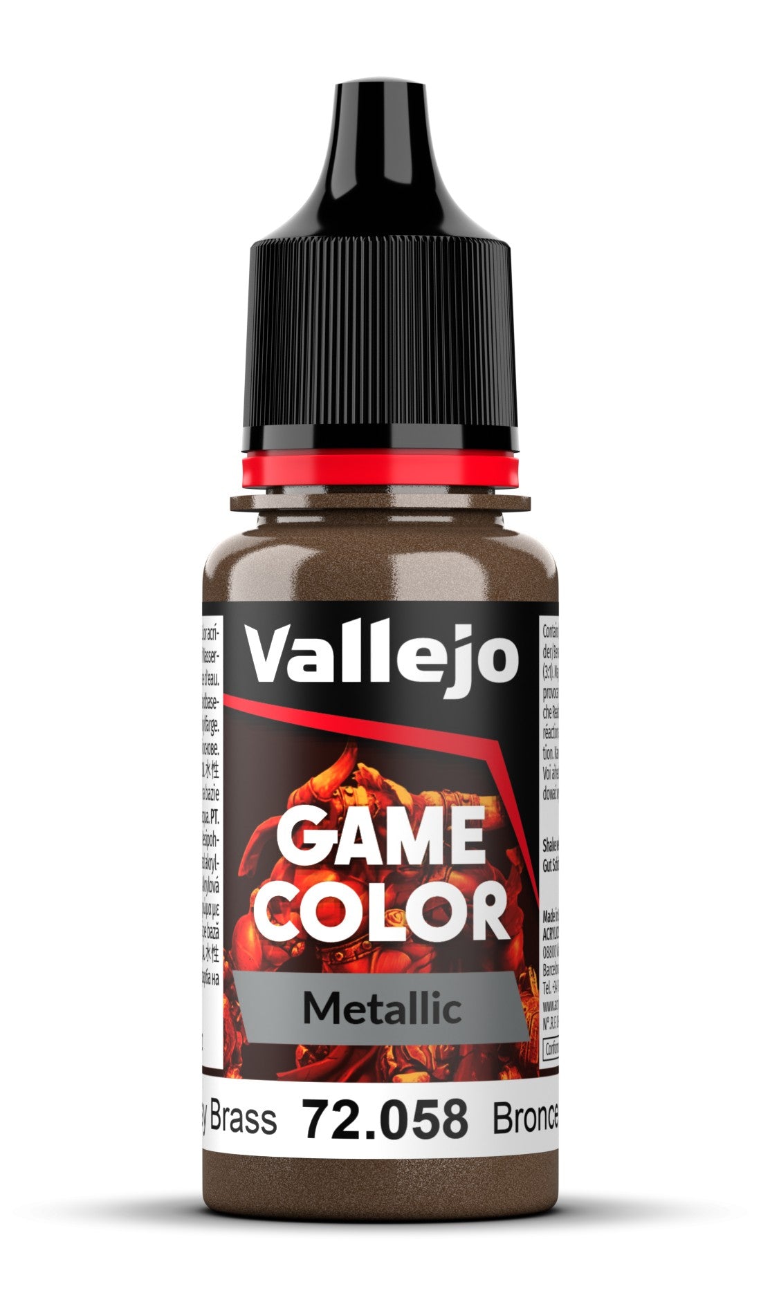 Vallejo - Brassy Brass 18 ml - Game Metallic