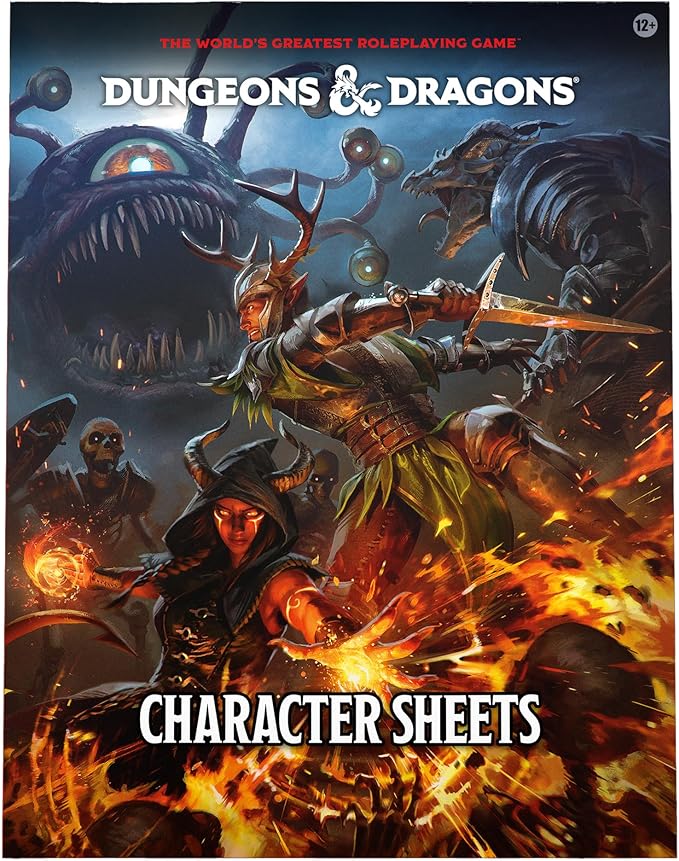 D&D Character Sheets (50) englisch