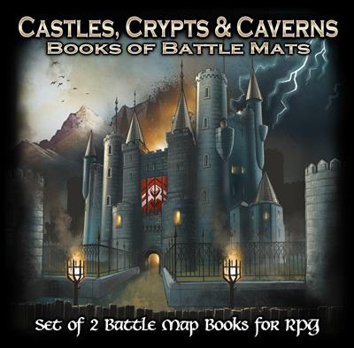 Castles, Crypts and Caverns - Book of Battle Mats