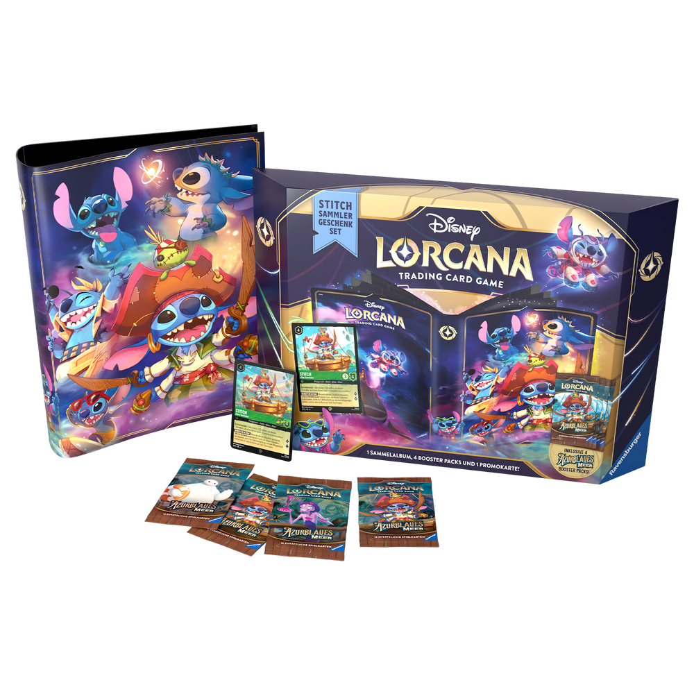 Disney Lorcana - Azurblaues Meer Stitch Geschenk-Set (englisch)