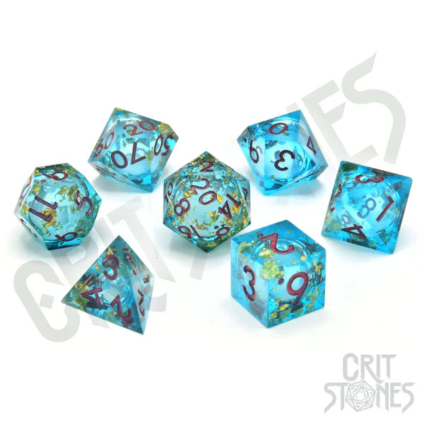 Aqua Astra Liquid Core RPG Dice Set