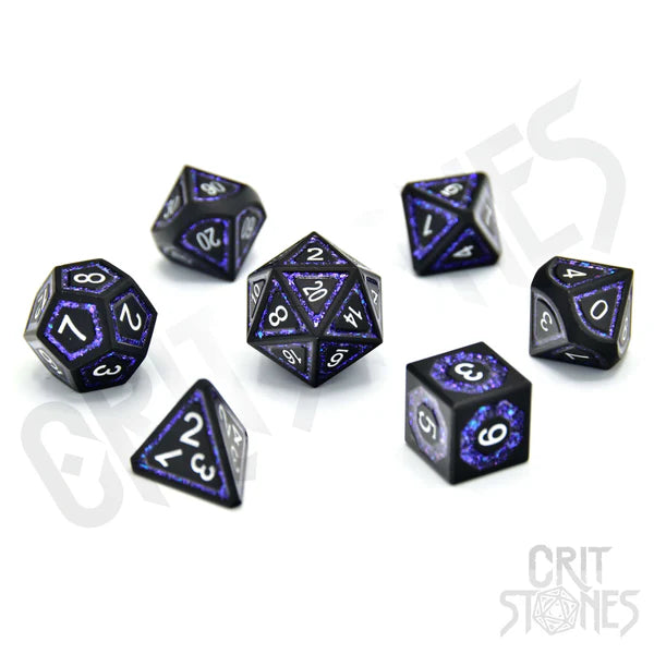 Glassstaff"Astral Gleam Metal RPG Dice Set"