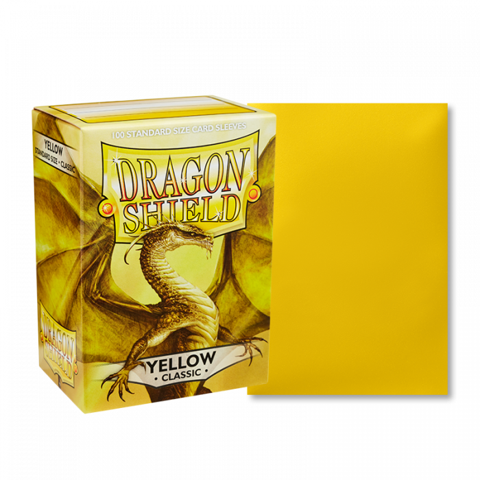 Dragon Shield Standard 100 Classic Yellow Sleeves