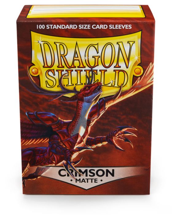 Dragon Shield Standard 100 Crimson Matte