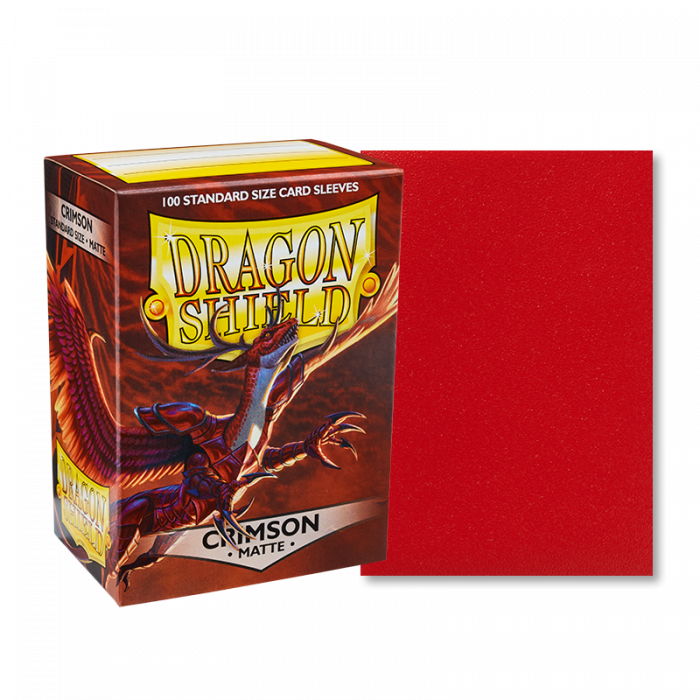 Dragon Shield Standard 100 Crimson Matte