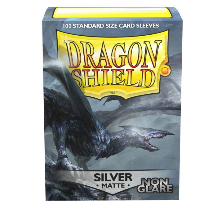 Dragon Shield Standard 100 Silver Matte Non Glare