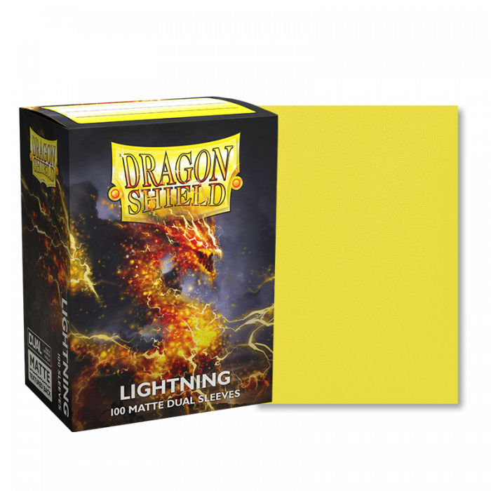 Dragon Shield Standard 100 Matte Dual Sleeves Lightning