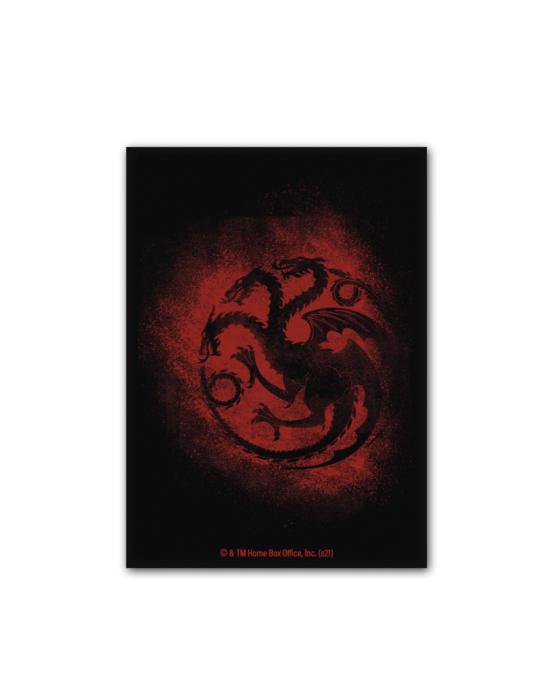 Dragon Shield Standard 100 Brushed Art Sleeves House Targaryen