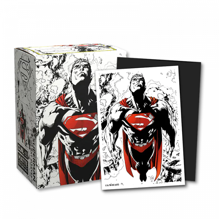 Dragon Shield Standard 100 Dual Art Superman Core (Red/White)