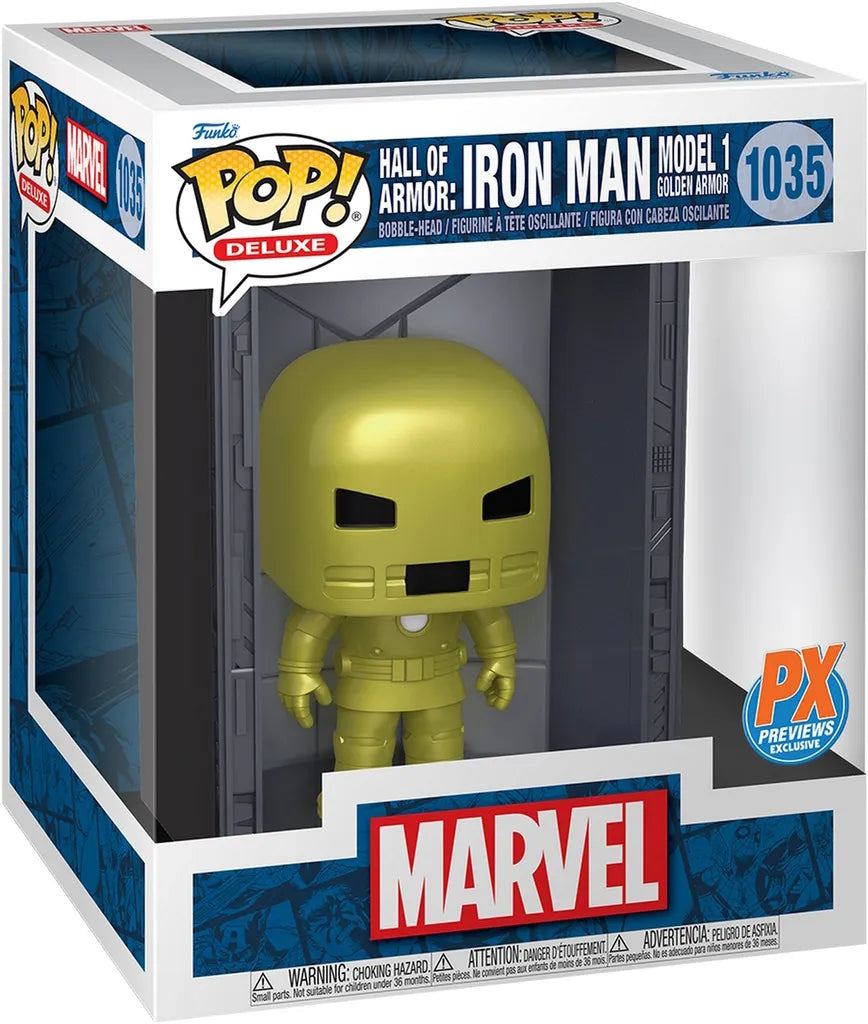 Marvel Hall of Armor POP! Iron Man Model 1 Golden Armor