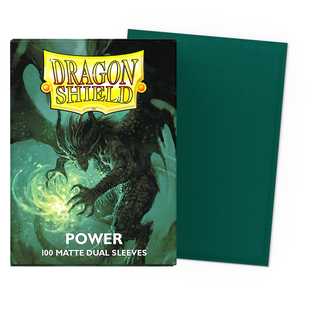 Dragon Shield Standard 100 Matte Dual Sleeves Power