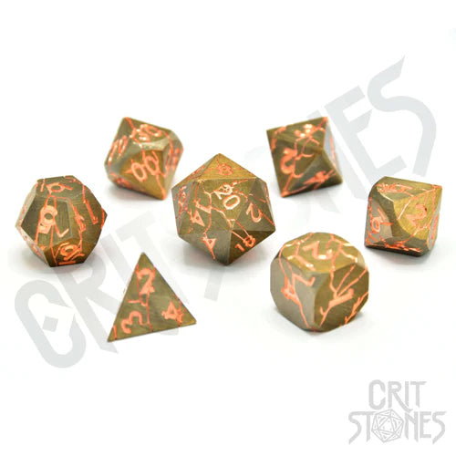 Glassstaff"Broken Bastion Metal RPG Dice Set"