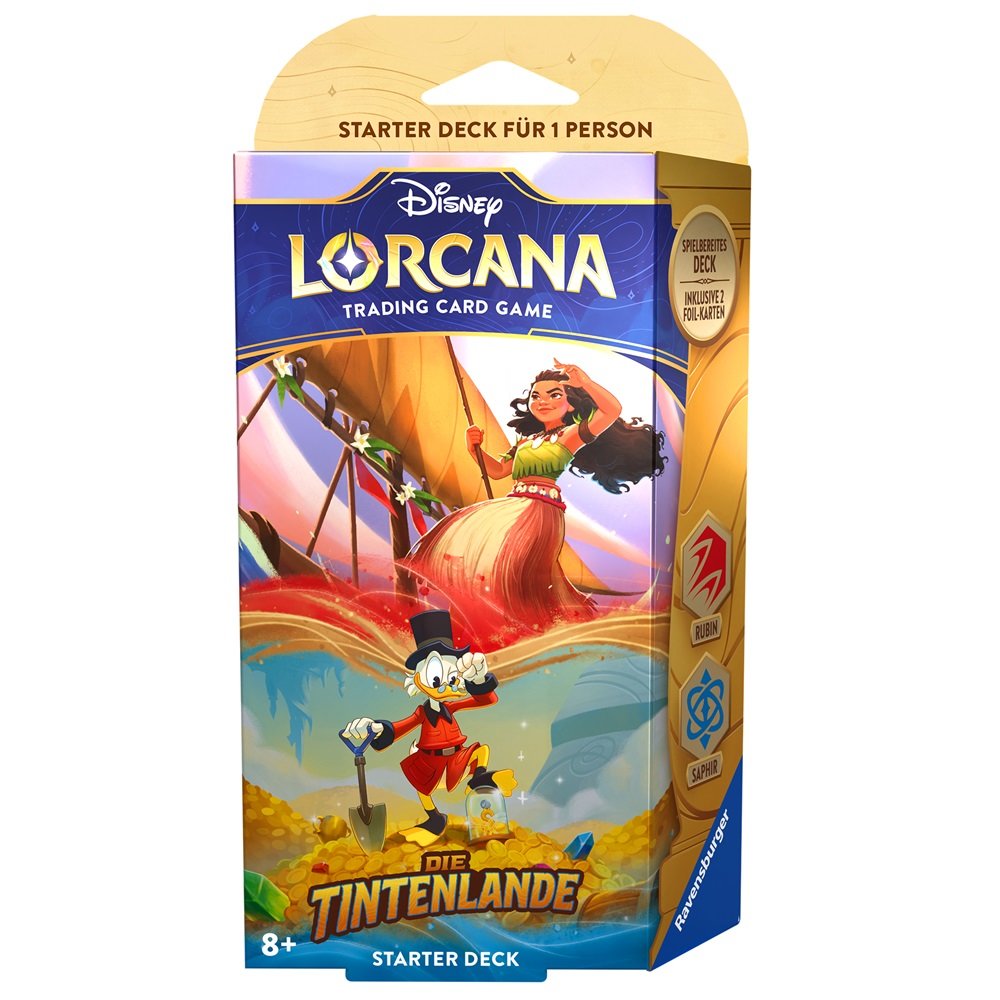 Disney Lorcana - Die Tintenlande - Starterdeck - Rubin/Saphir (Deutsch)