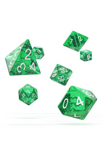 Oakie Doakie Dice Würfel RPG-Set Speckled - Grün (7)