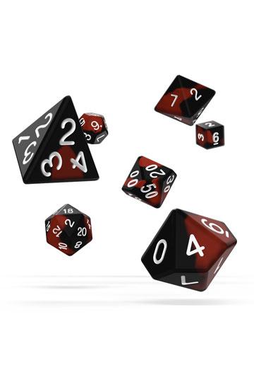 Oakie Doakie Dice Würfel RPG-Set Glow in the Dark - Lava