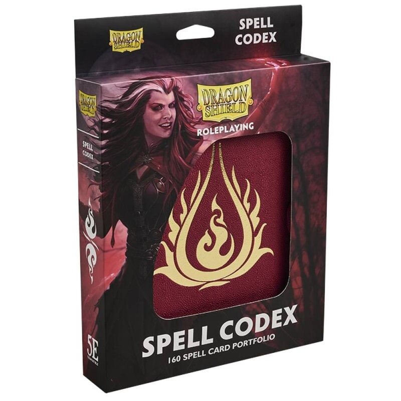 Dragon Shield Spell Codex 160 Spell Card Portfolio Blood Red