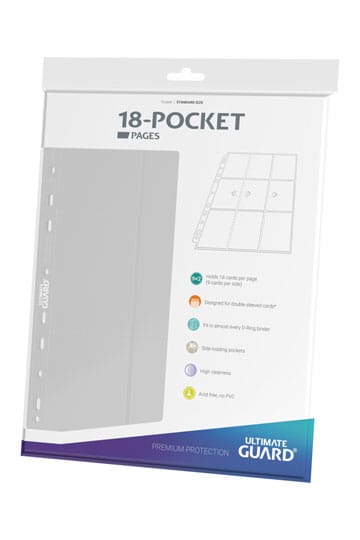 Ultimate Guard 18-Pocket Pages Side-Loading Weiß (10)
