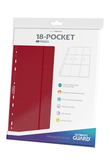 Ultimate Guard 18-Pocket Pages Side-Loading rot (10)