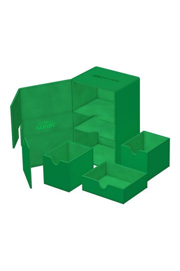 Ultimate Guard Twin Flip`n`Tray 160+ XenoSkin Monocolor Green