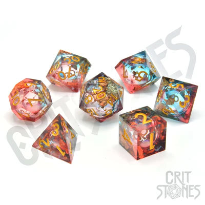 Dusty Dreams Liquid Core RPG Dice Set