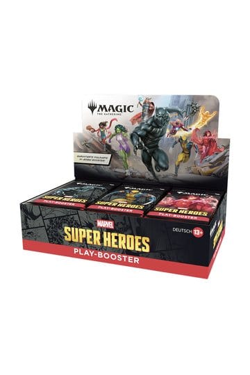 Magic the Gathering Marvel Super Heroes Play-Booster Display (englisch)