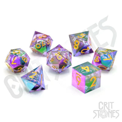 Eldritch Iris Eletroplated Floating  Eye RPF Dice Set