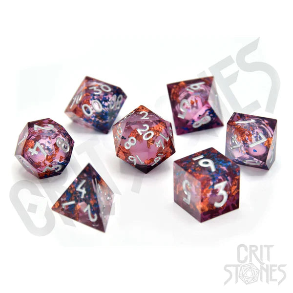 Glassstaff "Fey Mist Liquid Core RPG Dice Set"