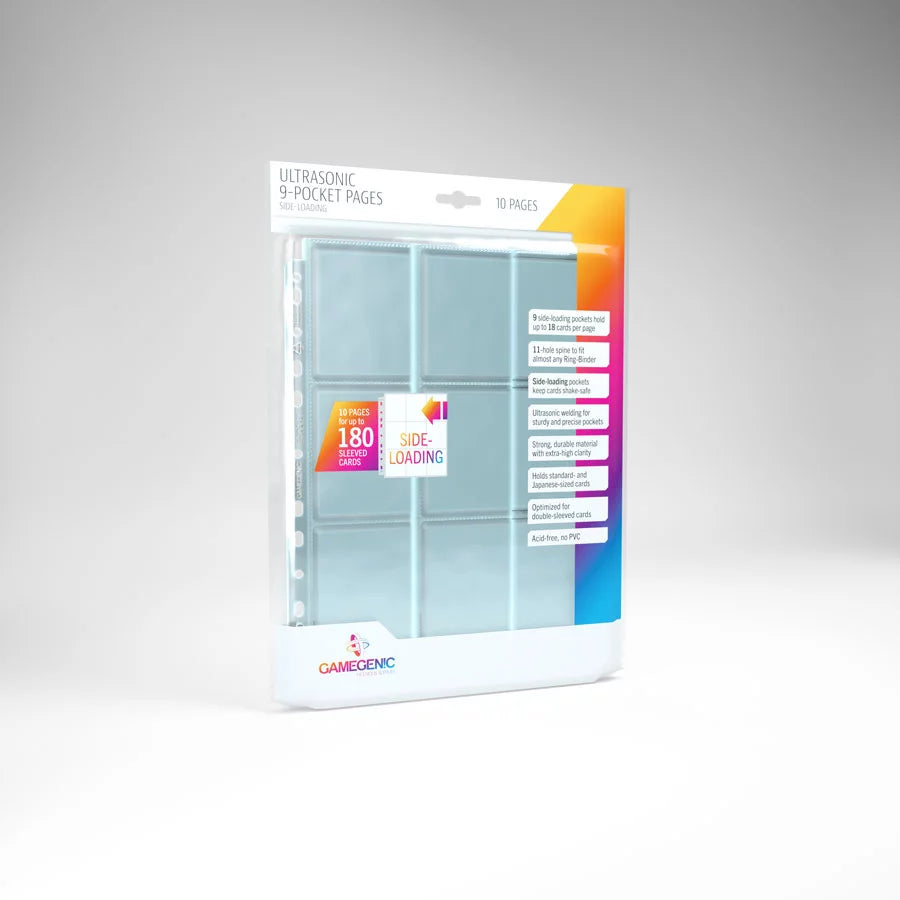 Gamegenic - Ultrasonic 9-Pocket Pages Sideloading 10 pcs pack